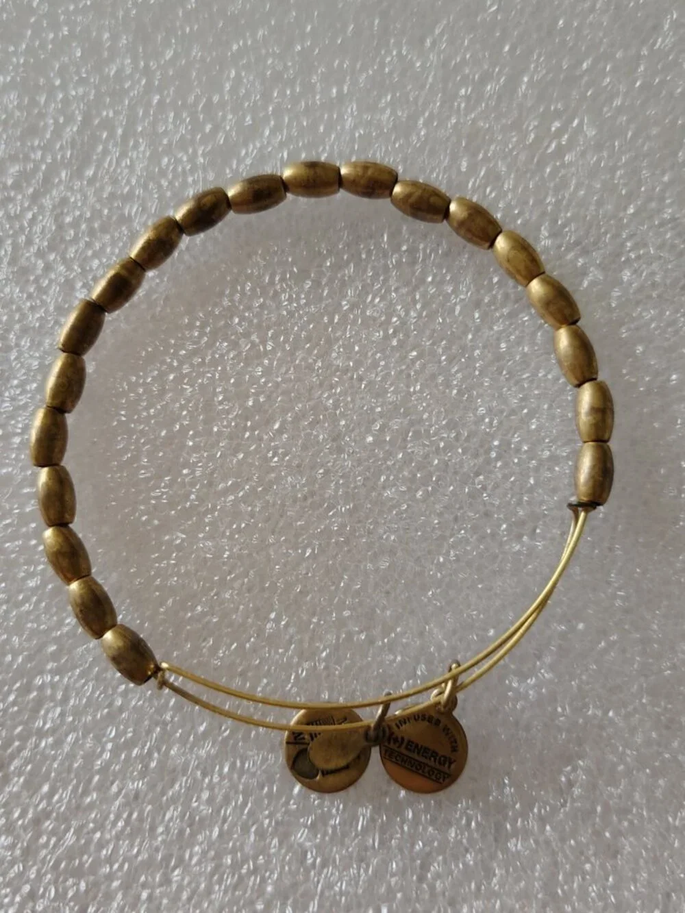 Alex and Ani Gold Bead Bangle 410